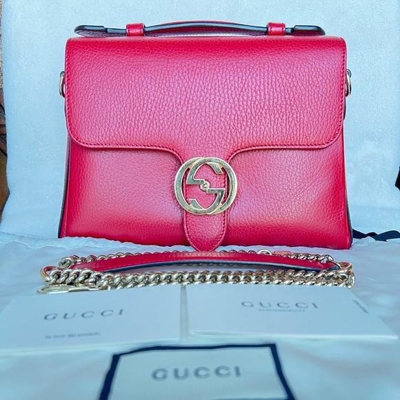 Gucci Calfskin Interlocking G Shoulder bag - Picture 3 of 16